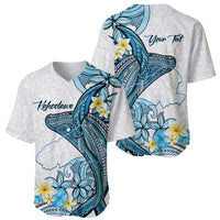 Personalised Aloha Hawaii Kahoolawe Island Baseball Jersey Target Isle Map With Humpback Whale LT14 - Polynesian Pride