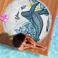 Personalised Aloha Hawaii Kahoolawe Island Beach Blanket Target Isle Map With Humpback Whale LT14 - Polynesian Pride