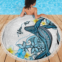 Personalised Aloha Hawaii Kahoolawe Island Beach Blanket Target Isle Map With Humpback Whale LT14 - Polynesian Pride
