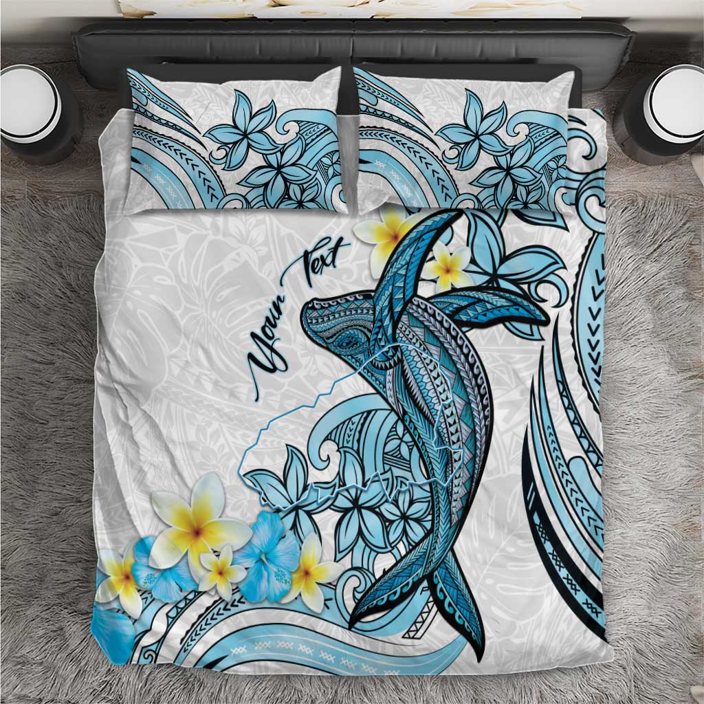 Personalised Aloha Hawaii Kahoolawe Island Bedding Set Target Isle Map With Humpback Whale LT14 Blue - Polynesian Pride