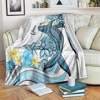 Personalised Aloha Hawaii Kahoolawe Island Blanket Target Isle Map With Humpback Whale LT14 Blue - Polynesian Pride