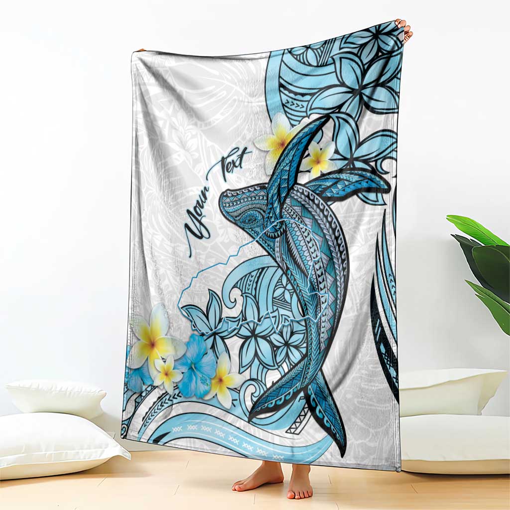 Personalised Aloha Hawaii Kahoolawe Island Blanket Target Isle Map With Humpback Whale LT14 - Polynesian Pride