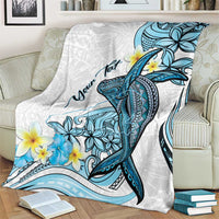 Personalised Aloha Hawaii Kahoolawe Island Blanket Target Isle Map With Humpback Whale LT14 - Polynesian Pride