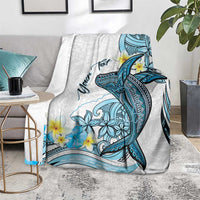 Personalised Aloha Hawaii Kahoolawe Island Blanket Target Isle Map With Humpback Whale LT14 - Polynesian Pride