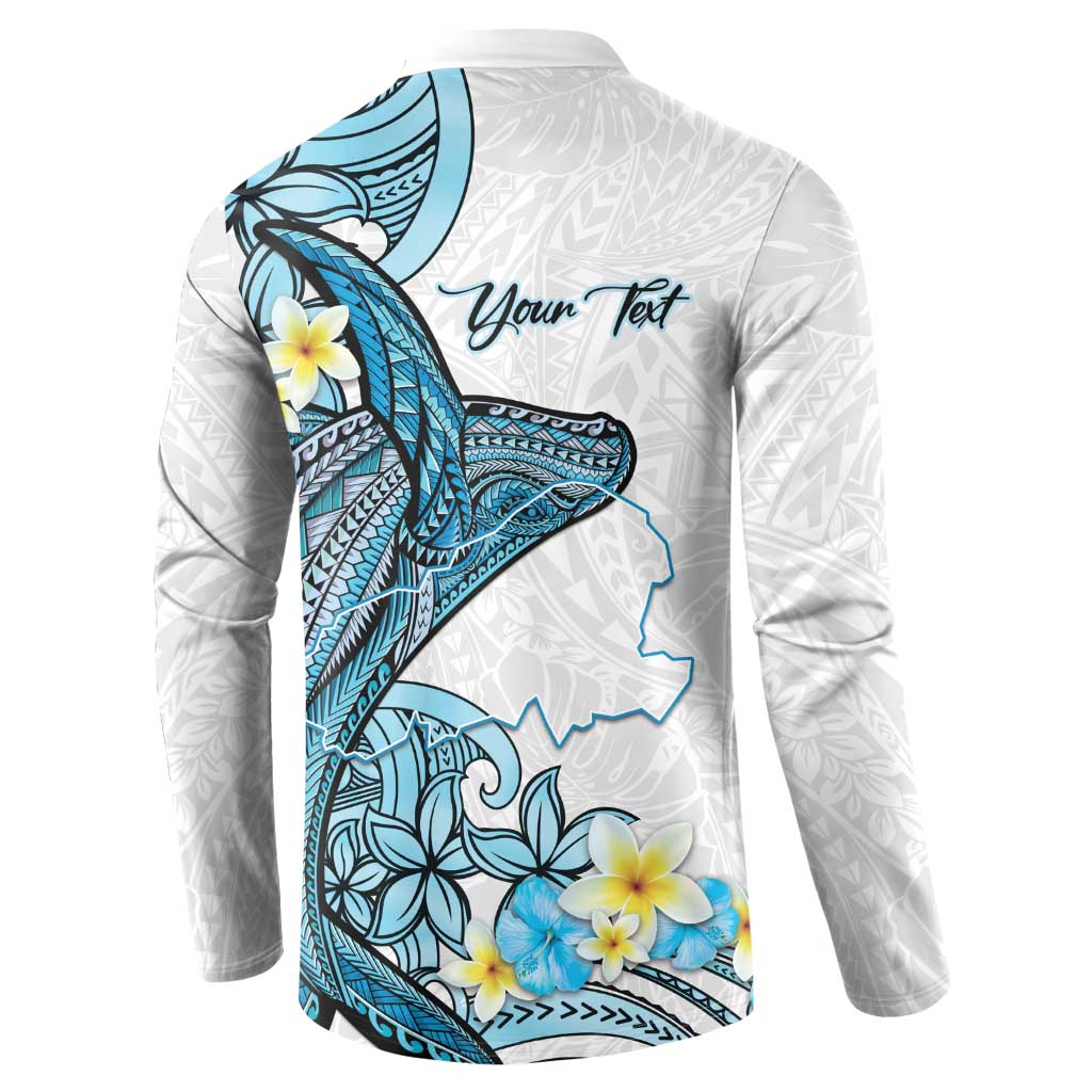Personalised Aloha Hawaii Kahoolawe Island Button Sweatshirt Target Isle Map With Humpback Whale LT14 - Polynesian Pride