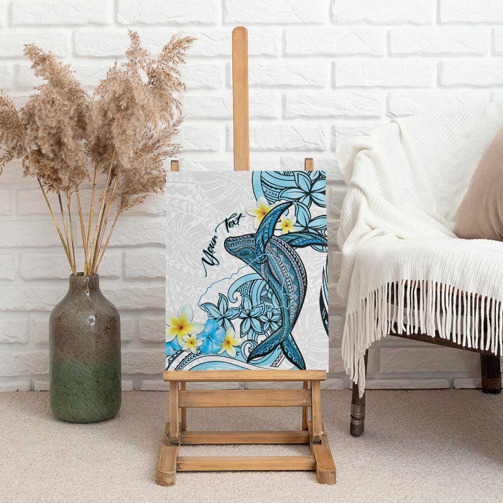Personalised Aloha Hawaii Kahoolawe Island Canvas Wall Art Target Isle Map With Humpback Whale LT14 - Polynesian Pride