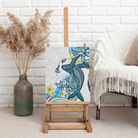 Personalised Aloha Hawaii Kahoolawe Island Canvas Wall Art Target Isle Map With Humpback Whale LT14 - Polynesian Pride