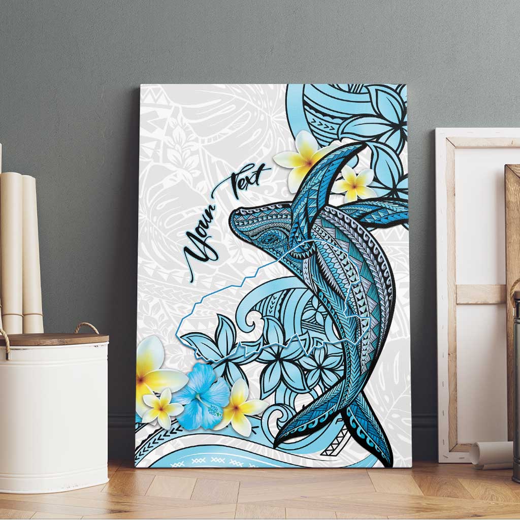 Personalised Aloha Hawaii Kahoolawe Island Canvas Wall Art Target Isle Map With Humpback Whale LT14 - Polynesian Pride