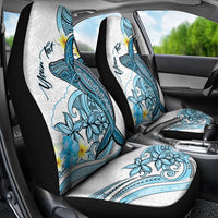 Personalised Aloha Hawaii Kahoolawe Island Car Seat Cover Target Isle Map With Humpback Whale LT14 - Polynesian Pride
