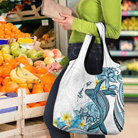 Personalised Aloha Hawaii Kahoolawe Island Grocery Bag Target Isle Map With Humpback Whale LT14 - Polynesian Pride