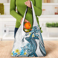 Personalised Aloha Hawaii Kahoolawe Island Grocery Bag Target Isle Map With Humpback Whale LT14 - Polynesian Pride