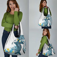 Personalised Aloha Hawaii Kahoolawe Island Grocery Bag Target Isle Map With Humpback Whale LT14 - Polynesian Pride