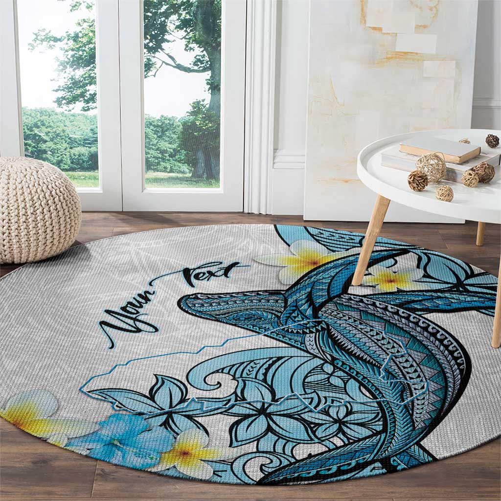 Personalised Aloha Hawaii Kahoolawe Island Round Carpet Target Isle Map With Humpback Whale LT14 - Polynesian Pride