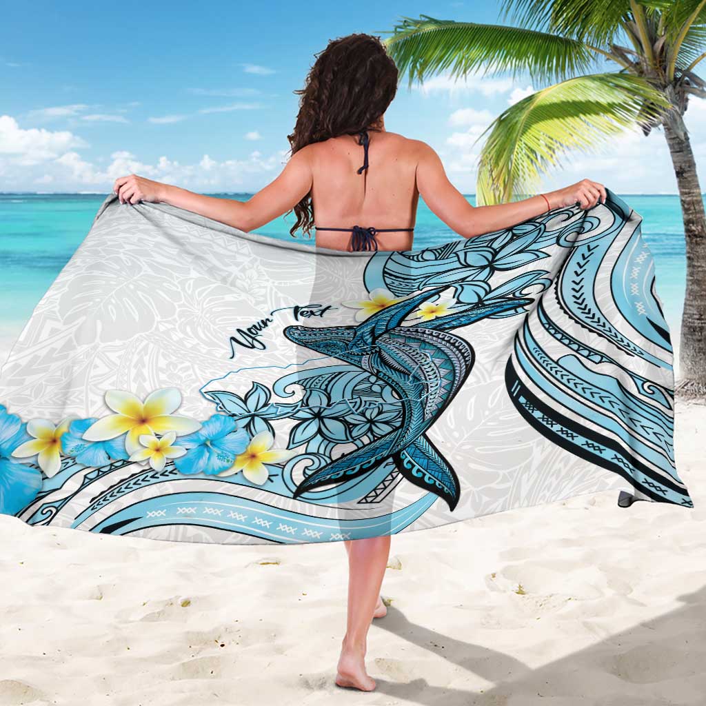 Personalised Aloha Hawaii Kahoolawe Island Sarong Target Isle Map With Humpback Whale LT14 - Polynesian Pride