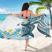 Personalised Aloha Hawaii Kahoolawe Island Sarong Target Isle Map With Humpback Whale LT14 - Polynesian Pride