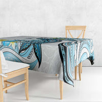 Personalised Aloha Hawaii Kahoolawe Island Tablecloth Target Isle Map With Humpback Whale LT14 - Polynesian Pride