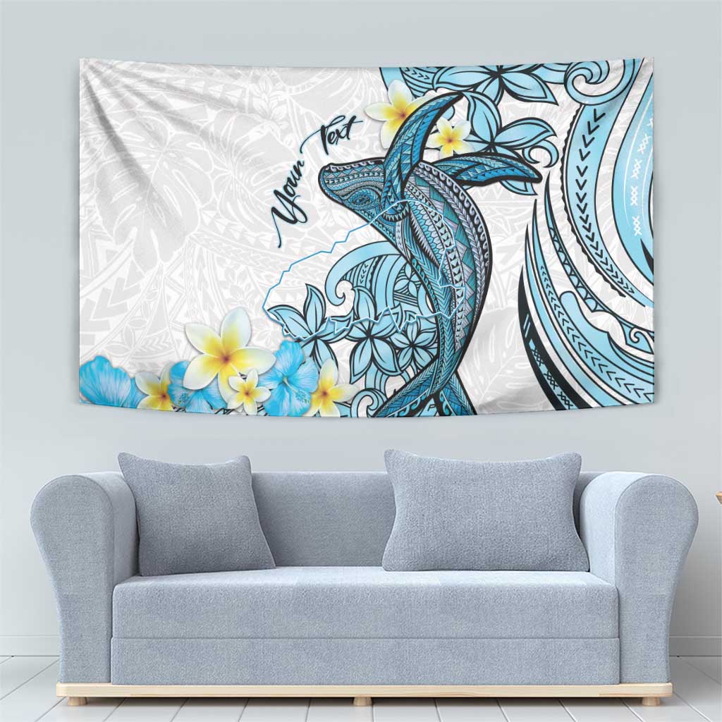 Personalised Aloha Hawaii Kahoolawe Island Tapestry Target Isle Map With Humpback Whale LT14 - Polynesian Pride