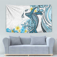 Personalised Aloha Hawaii Kahoolawe Island Tapestry Target Isle Map With Humpback Whale LT14 - Polynesian Pride