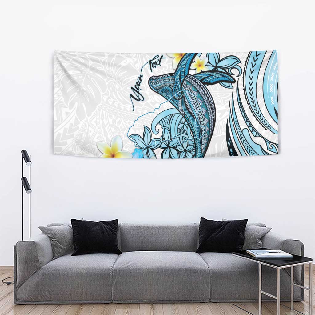 Personalised Aloha Hawaii Kahoolawe Island Tapestry Target Isle Map With Humpback Whale LT14 - Polynesian Pride