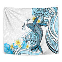 Personalised Aloha Hawaii Kahoolawe Island Tapestry Target Isle Map With Humpback Whale LT14 - Polynesian Pride