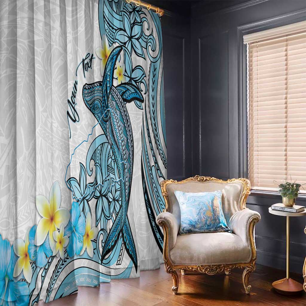 Personalised Aloha Hawaii Kahoolawe Island Window Curtain Target Isle Map With Humpback Whale LT14 - Polynesian Pride
