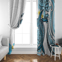 Personalised Aloha Hawaii Kahoolawe Island Window Curtain Target Isle Map With Humpback Whale LT14 - Polynesian Pride