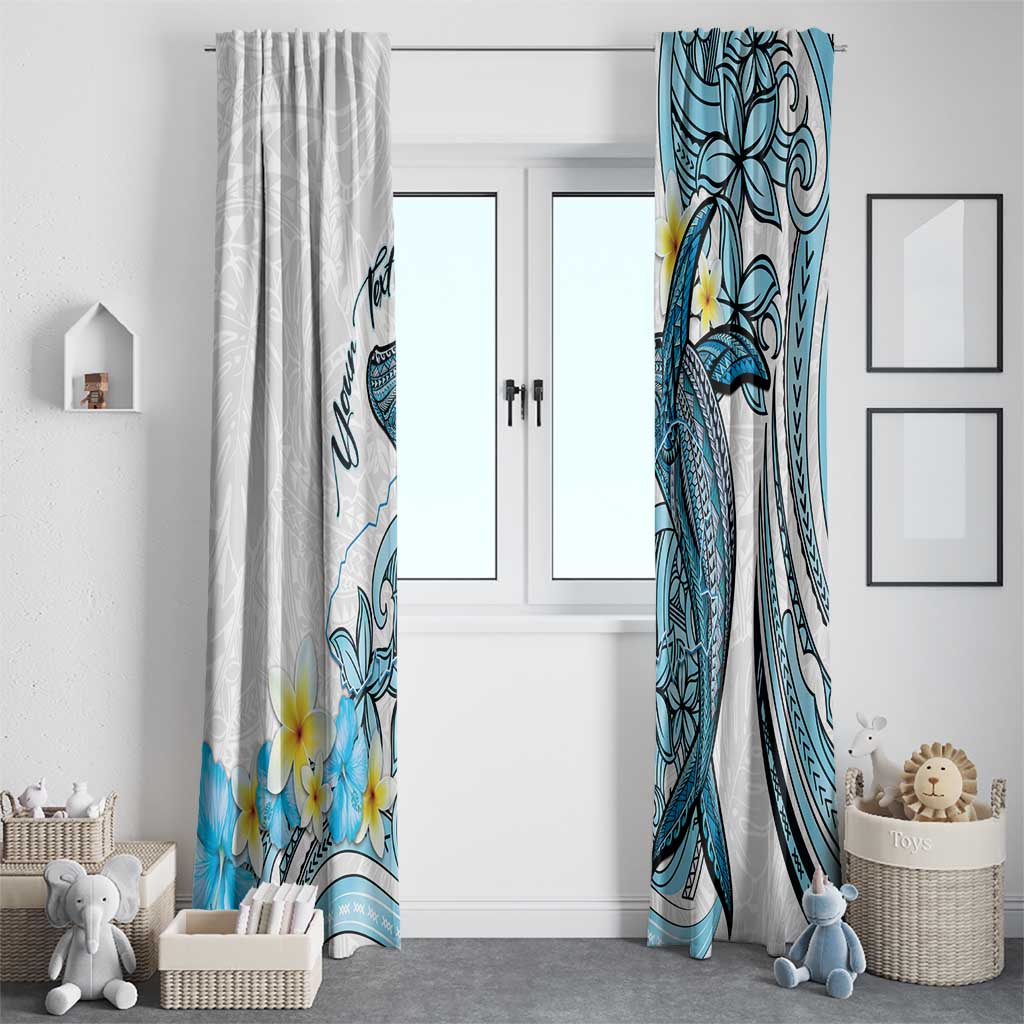 Personalised Aloha Hawaii Kahoolawe Island Window Curtain Target Isle Map With Humpback Whale LT14 - Polynesian Pride