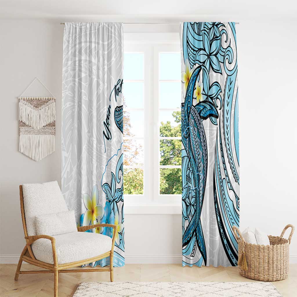 Personalised Aloha Hawaii Kahoolawe Island Window Curtain Target Isle Map With Humpback Whale LT14 - Polynesian Pride