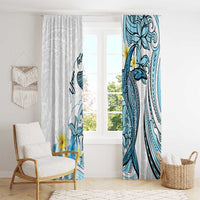 Personalised Aloha Hawaii Kahoolawe Island Window Curtain Target Isle Map With Humpback Whale LT14 - Polynesian Pride