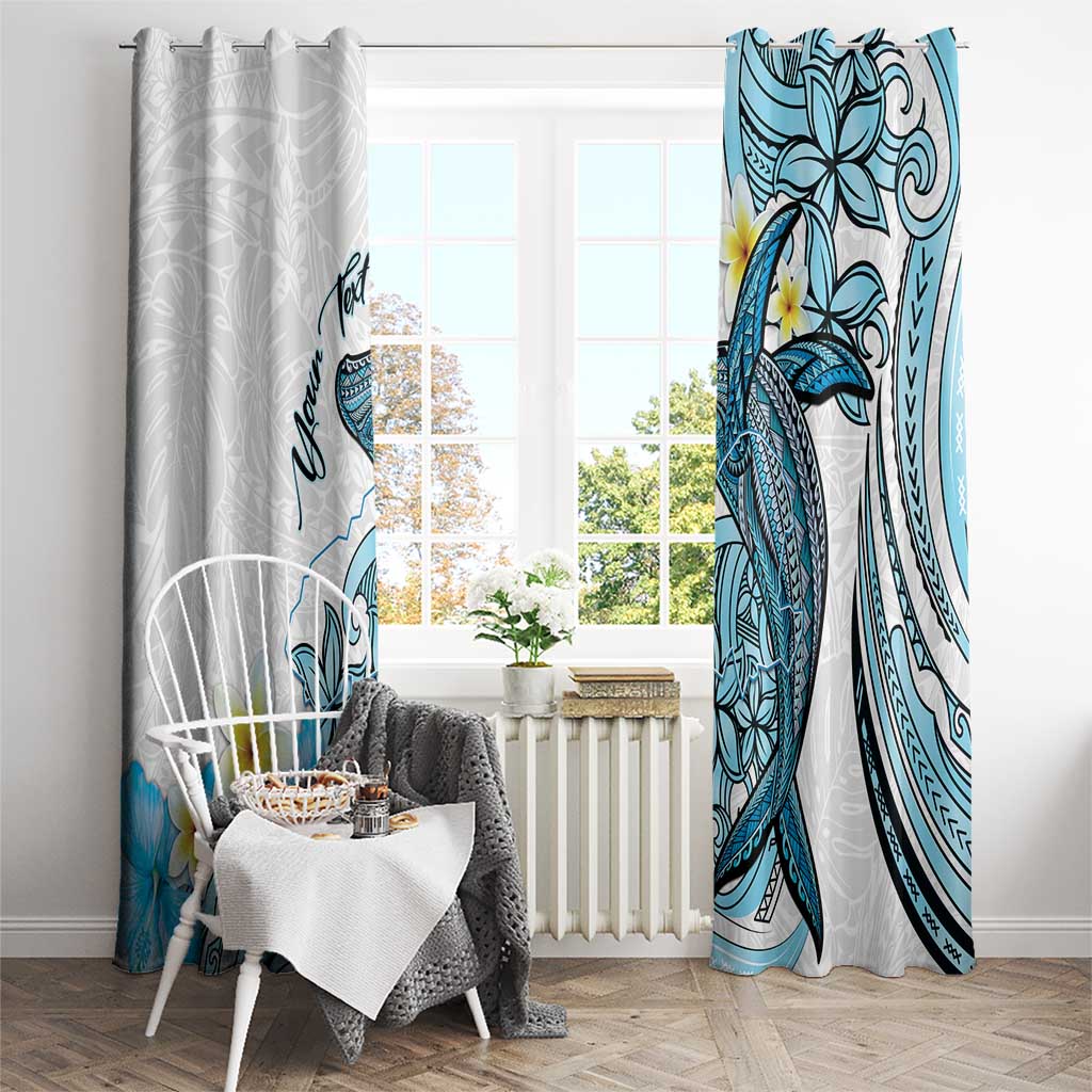 Personalised Aloha Hawaii Kahoolawe Island Window Curtain Target Isle Map With Humpback Whale LT14 - Polynesian Pride