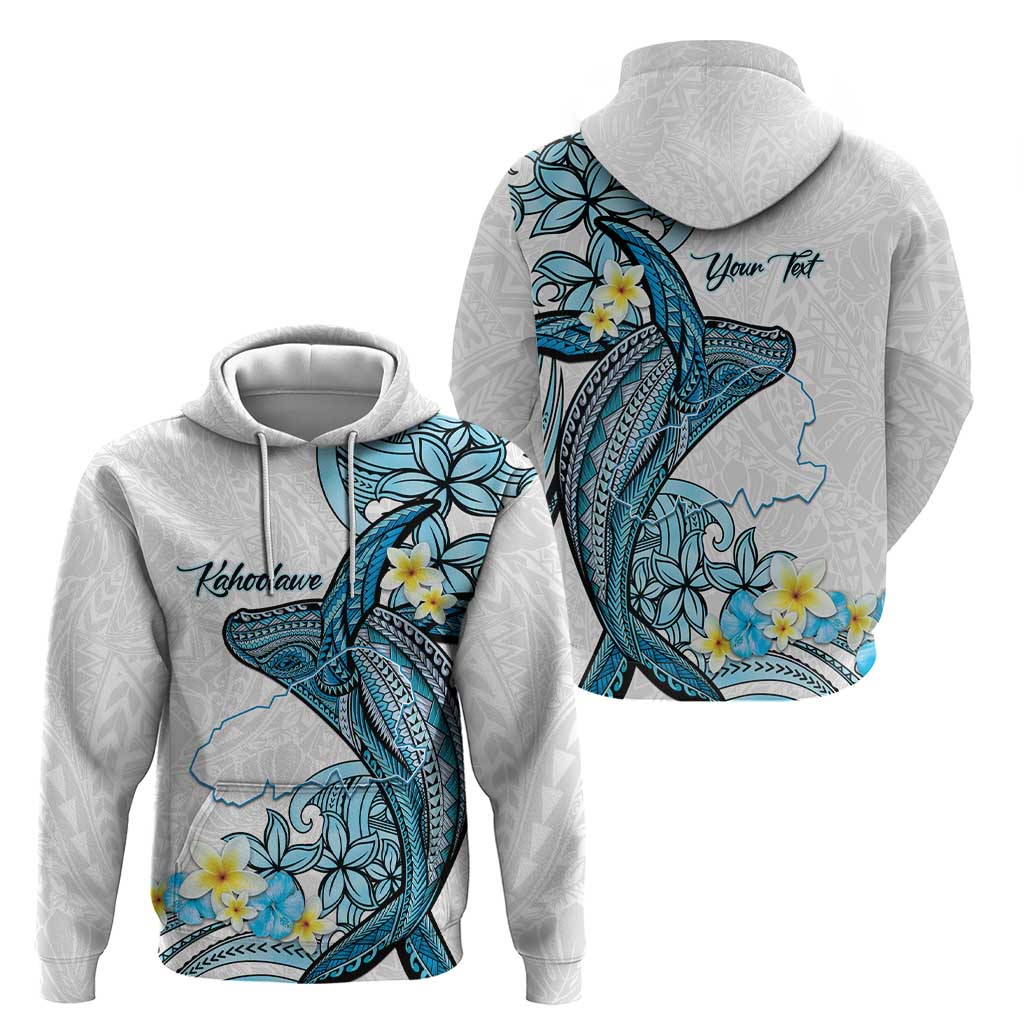 Personalised Aloha Hawaii Kahoolawe Island Zip Hoodie Target Isle Map With Humpback Whale LT14 - Polynesian Pride