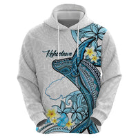 Personalised Aloha Hawaii Kahoolawe Island Zip Hoodie Target Isle Map With Humpback Whale LT14 - Polynesian Pride