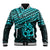 Matariki New Zealand Baseball Jacket Maori New Year Tiki Turquoise Version LT14