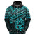 Matariki New Zealand Hoodie Maori New Year Tiki Turquoise Version LT14