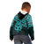 Matariki New Zealand Kid Hoodie Maori New Year Tiki Turquoise Version LT14