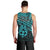 Matariki New Zealand Men Tank Top Maori New Year Tiki Turquoise Version LT14