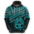 Custom Matariki New Zealand Hoodie Maori New Year Tiki Turquoise Version LT14