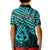 Personalised Matariki New Zealand Kid Polo Shirt Maori New Year Tiki Turquoise Version LT14