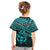 Personalised Matariki New Zealand Kid T Shirt Maori New Year Tiki Turquoise Version LT14