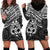 Matariki New Zealand Hoodie Dress Maori New Year Tiki Black Version LT14