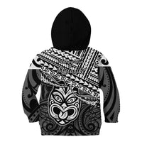 Matariki New Zealand Kid Hoodie Maori New Year Tiki Black Version LT14 - Polynesian Pride