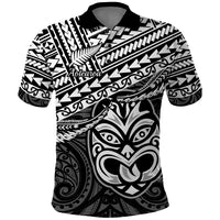Matariki New Zealand Polo Shirt Maori New Year Tiki Black Version LT14 Black - Polynesian Pride