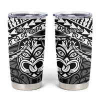 Matariki New Zealand Tumbler Cup Maori New Year Tiki Black Version LT14 Black - Polynesian Pride
