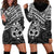 Personalised Matariki New Zealand Hoodie Dress Maori New Year Tiki Black Version LT14