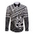 Personalised Matariki New Zealand Long Sleeve Button Shirt Maori New Year Tiki Black Version LT14