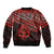 Matariki New Zealand Bomber Jacket Maori New Year Tiki Red Version LT14