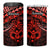 Matariki New Zealand 4 in 1 Can Cooler Tumbler Maori New Year Tiki Red Version