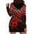 Matariki New Zealand Hoodie Dress Maori New Year Tiki Red Version LT14