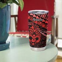 Matariki New Zealand Tumbler Cup Maori New Year Tiki Red Version LT14 - Polynesian Pride