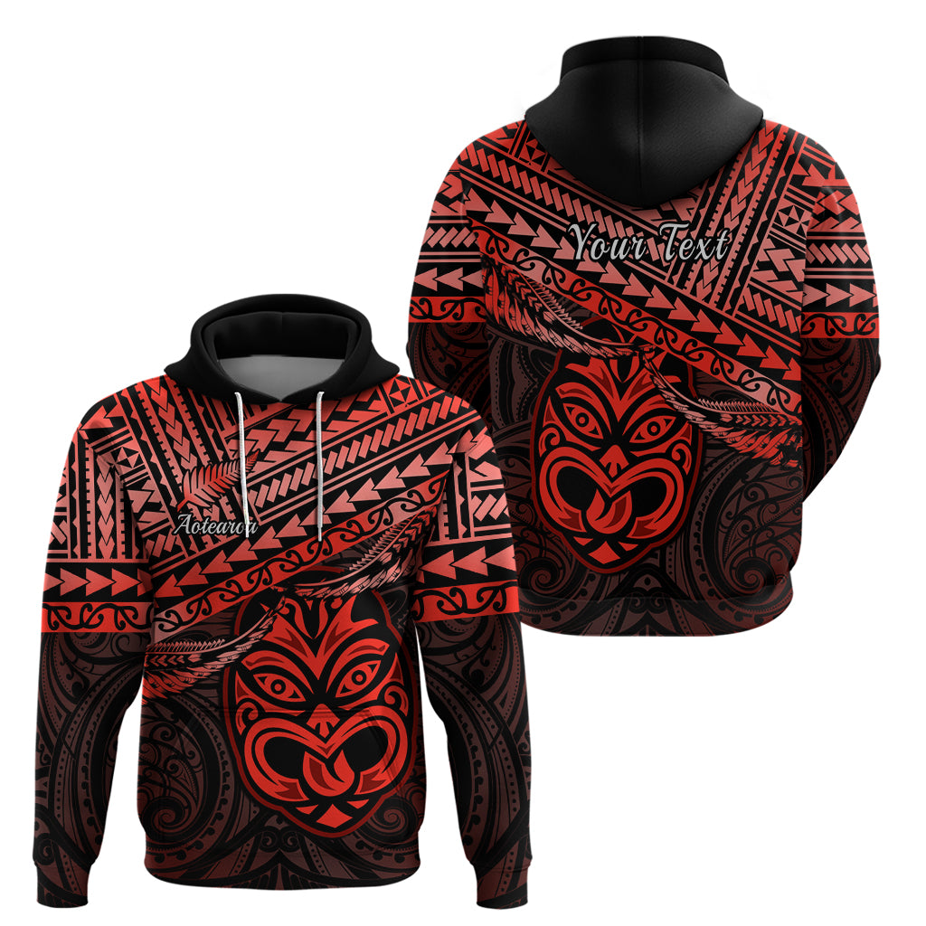 Custom Matariki New Zealand Hoodie Maori New Year Tiki Red Version LT14 - Polynesian Pride